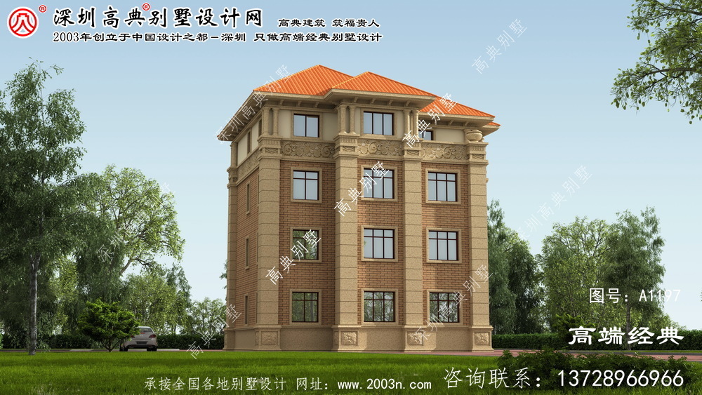 湘阴县别墅的建筑图
