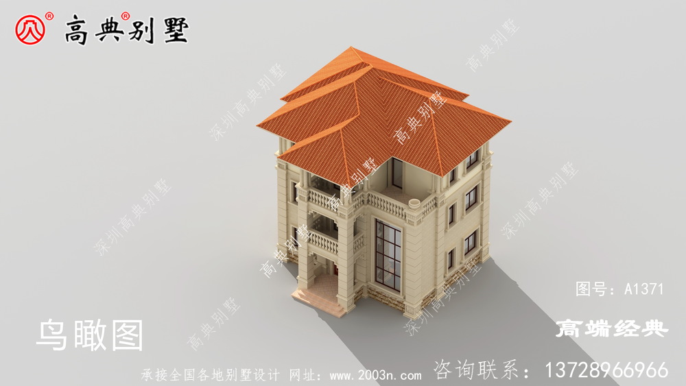 忻州市新款 简约 大气 的三层 别墅设计图 及户型平面图 ，建造 村中的家园 ，引领 乡村 新潮流 。